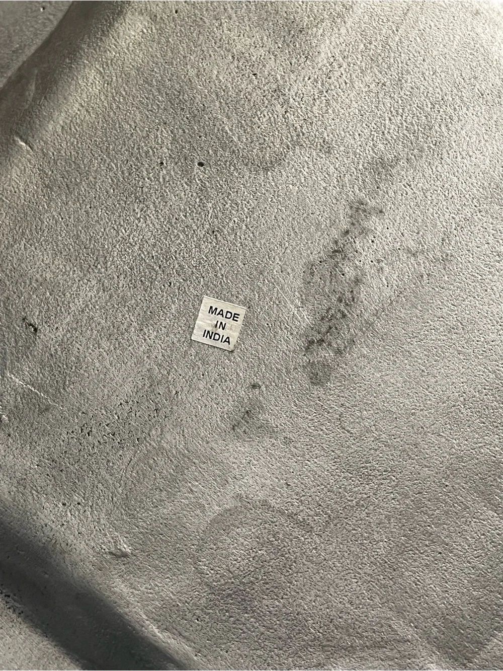 Square Wavy Metal Tray in Silver Tone